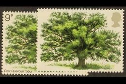 1973  9p Tree With MISSING BROWNISH BLACK (value And Inscription), SG 922a, Never Hinged Mint, 80 Printed. Cat £875 For  - Otros & Sin Clasificación