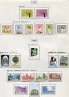 12060 LUXEMBOURG Collection Vendue Par Page N°612/3, 614/9, 620, 621/4, 625/31 *  1962-63  TB/TTB - Verzamelingen