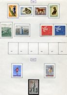 12059 LUXEMBOURG Collection Vendue Par Page N°595/8, 599/600, 601/2, 609/10, 611 *  1961-62  TB/TTB - Collections