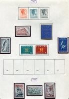 12061 LUXEMBOURG Collection Vendue Par Page N°580C,585B,586A, 632,633,634/5,636,637,644/6 *  1963-64  TB/TTB - Collezioni