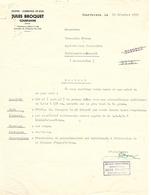 Facture 1955 /  SUISSE / COURFAIVRE / Jules BROQUET / Scierie Commerce Du Bois - Suisse