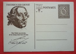 GERMANY -  GANZSACHEN - POSTAL STATIONERY , DEUTSCHES REICH - FRIEDRICH DER GROSSE - Otros & Sin Clasificación