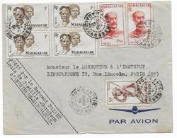 MADAGASCAR - 1951 - ENVELOPPE Par AVION D'un SERGENT De La GARNISON De ANTSIRABE => PARIS - Briefe U. Dokumente