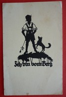 SILHOUETTE POSTCARD , A.M. SCHWINDT - Scherenschnitt - Silhouette