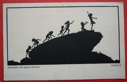 SILHOUETTE POSTCARD , DIEFENBACH - PER ASPERA AD ASTRA - Silhouetkaarten