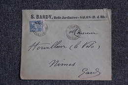Timbre Sur Lettre Publicitaire - SALON, S.BARDY : " BELLE JARDINIERE ". - 1800 – 1899