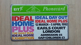 Telefonkarte Aus Großbritannien - Mit Werbung Für Eine Messe - Autres & Non Classés