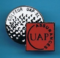 PIN'S //  ** ASSURANCES / UAP / GOLFEUR / UAP-SL ** - Banques