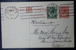 South Africa: Postcard P7  Pretoria To Leiden Holland   24-1-1923 Uprated - Covers & Documents