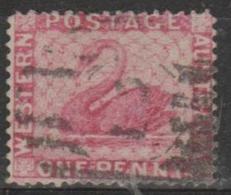 WESTERN AUSTRALIA - 1860 1d Swan. Perf 14. Scott 25. Used - Gebraucht