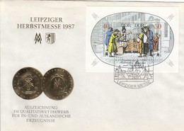 GERMANY DDR FDC Panes 3120-3121 - 1er Día – FDC (hojas)