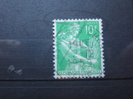 VEND BEAU TIMBRE DE FRANCE N° 1115A , OBLITERATION " ASNIERES CHANZY " !!! - 1957-1959 Moissonneuse