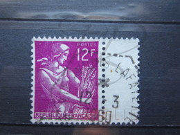 VEND BEAU TIMBRE DE FRANCE N° 1116 , CACHET HEXAGONAL TIRETE " PORTE AVIONS LAFAYETTE " !!! - 1957-1959 Mietitrice