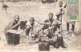 MAMOU (Guinée-Francaise) Type De Foulahs Prenant Leur Repas En Pleine Air - French Guinea