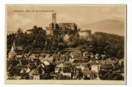 Carte Système - Königstein - Blick Von Der Limburgerstrasse (Pochette Avec Vignettes Collantes Au Verso ) Circulé 1920 - Königstein