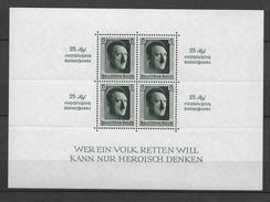 REICH - 1937 - BLOC YVERT N° 10 ** -  COTE = 300 EURO - - Blocks & Kleinbögen