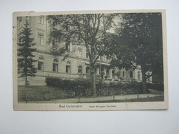 Bad Liebenstein , Hotel,Schöne Karte Um 1922 - Bad Liebenstein