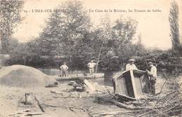 89-L'ISLE-SUR-SEREIN- UN COIN DE LA RIVIERE, LES TIREURS DE SABLES - L'Isle Sur Serein