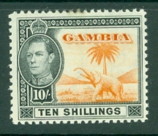 Gambia: 1938/46   KGVI   SG161     10/-     MH - Gambia (...-1964)