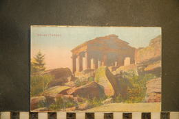 CP, 67, Donon Tempel, Le Temple Du Donon,  Carte Colorisée - Schirmeck