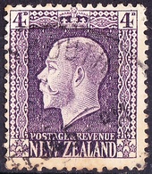 NEW ZEALAND 1926 KGV 4d Deep Purple SG422g FU - Used Stamps