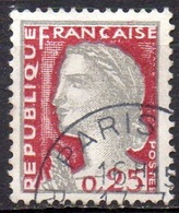 FRANCE N° 1263 O Y&T 1960 Marianne De Decaris - 1960 Marianne (Decaris)