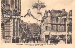 89-AUXERRE- CONCOURS INTERNATIONAL DE MUSIQUE 1934 - ENTREE RUE DE PARIS - Auxerre