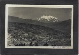 CPA Bolivie Bolivia écrite La PAZ Carte Photo RPPC - Bolivien