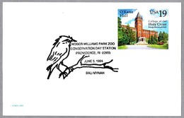 ESTORNINO DE BALI - BALI MYNAH - Leucopsar Rothschildi. Providence RI 1994 - Mechanical Postmarks (Advertisement)