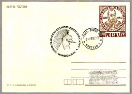 GRULLA - CRANE - Zoo. Wroclaw, Polonia, 1982 - Mechanical Postmarks (Advertisement)