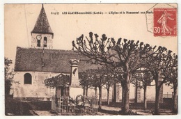 78 - LES CLAYES-SOUS-BOIS - L'Eglise Et Le Monument Aux Morts - Les Clayes Sous Bois