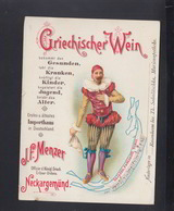 Werbung Griechischer Wein J.F. Menzer Neckargemünd (2) - Neckargemünd