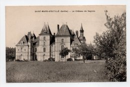 - CPA SAINT-MARS-D'OUTILLÉ (72) - Le Château De Segrais - Edition Galf - - Other & Unclassified