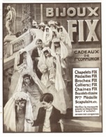 PUB BIJOUX  " FIX "   1912 ( 3 ) - Autres & Non Classés