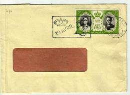 MONACO - Lettre Oblit. 19 Avril 1956  -n° 476 - Franking Machines (EMA)