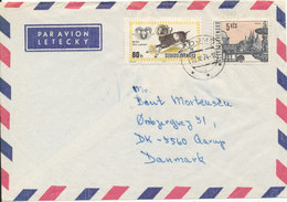 Czechoslovakia Air Mail Cover Sent To Denmark 18-4-1974 - Luchtpost