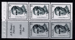Ref 1282 - Australia - Famous People - 3 Booklet Panes - MNH Stamps - Ongebruikt