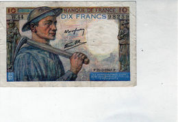 Billet De 10 Francs (mineur)"type 1941 - Le 25-3-1943 En T T B + - - 10 F 1941-1949 ''Mineur''