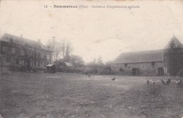 SOMMEREUX - OISE  - (60) -  PEU COURANTE CPA 1918 - EXPLOITATION AGRICOLE - Boerderijen