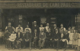 Carte Photo Café Restaurant De L' Ami Paul  Terrasse . Gentiane Dubois. Bouillon De Boeuf - Caffé