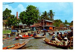 THAILAND - Floating Market (wat-sai) Near Bangkok In Thailand - Tailandia