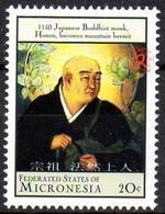 MICRONESIA - 1v - MNH** Japanese Buddhist Monk Honen Buddhism Religion Bouddhisme Budismo Buddhismus Monks - Buddhism