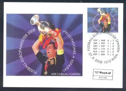 Austria 2008 Card: Football Soccer Fussball Calcio; UEFA EURO; European Champion; Spain Results Of Spain Team; Casillas - UEFA European Championship