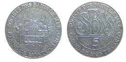 00964 GETTONE TOKEN JETON MONTECARLO SOCIETE DES BAINS DE MER CASINO DE MONTE-CARLO 5 - Casino