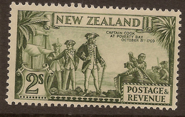 NZ 1935 2/- Captain Cook Single Wmk SG 568 HM #IP54 - Neufs