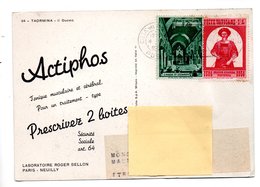 CITTA DEL VATICANO 04/06/1956 . POSTE VATICANE . TAORMINA . IL DUOMO - Réf. N°759T - - Macchine Per Obliterare (EMA)