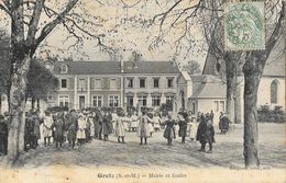 Gretz (Seine-et-Marne) - Mairie Et Ecoles, écoliers En Récréation - Edition Brugnon, Tabac - Gretz Armainvilliers