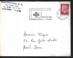 La Réunion Lettre    Du  22   02  1969     Saint Denis Intérieur - Storia Postale