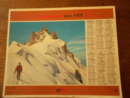 CALENDRIER / ALMANACH DES PTT 1970 - Grand Format : 1961-70