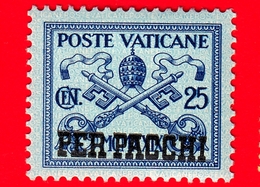 Nuovo - MNH - VATICANO - 1931 - Stemma Pontificio  - Soprastampati - Pacchi Postali - 25 C. - Pacchi Postali